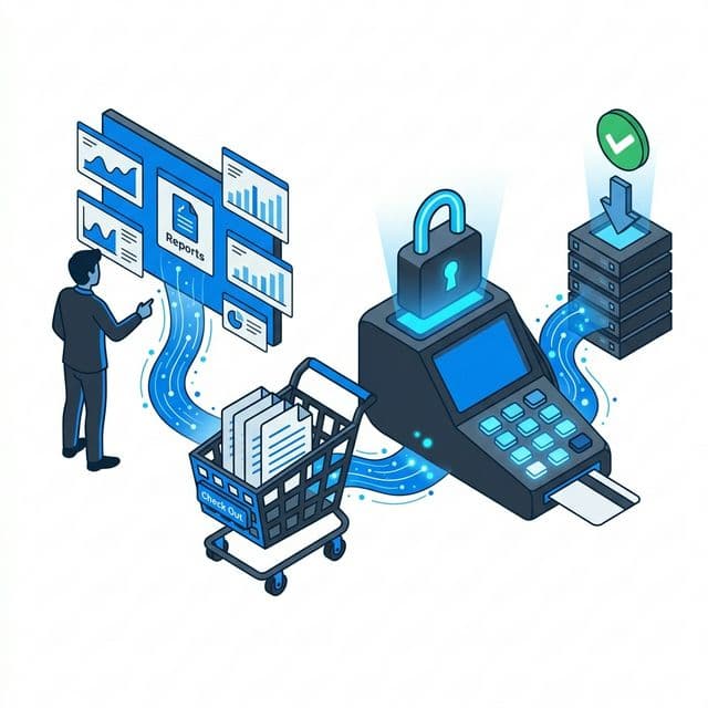 Report ordering process illustration