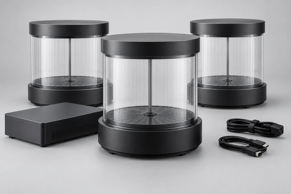 Representative product illustration: 3D Volumetric Display System