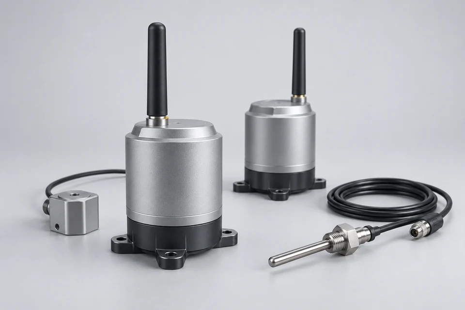 Representative product illustration: 5G Wireless Temperature and Vibration Sensor