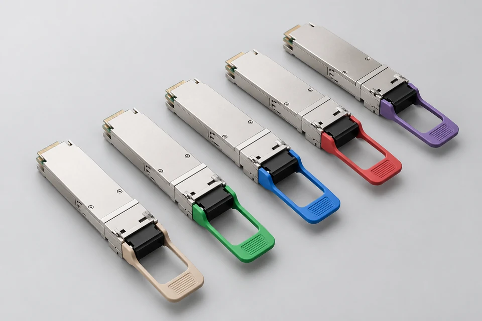 Representative product illustration: 800Gb/s QSFP-DD Transceivers