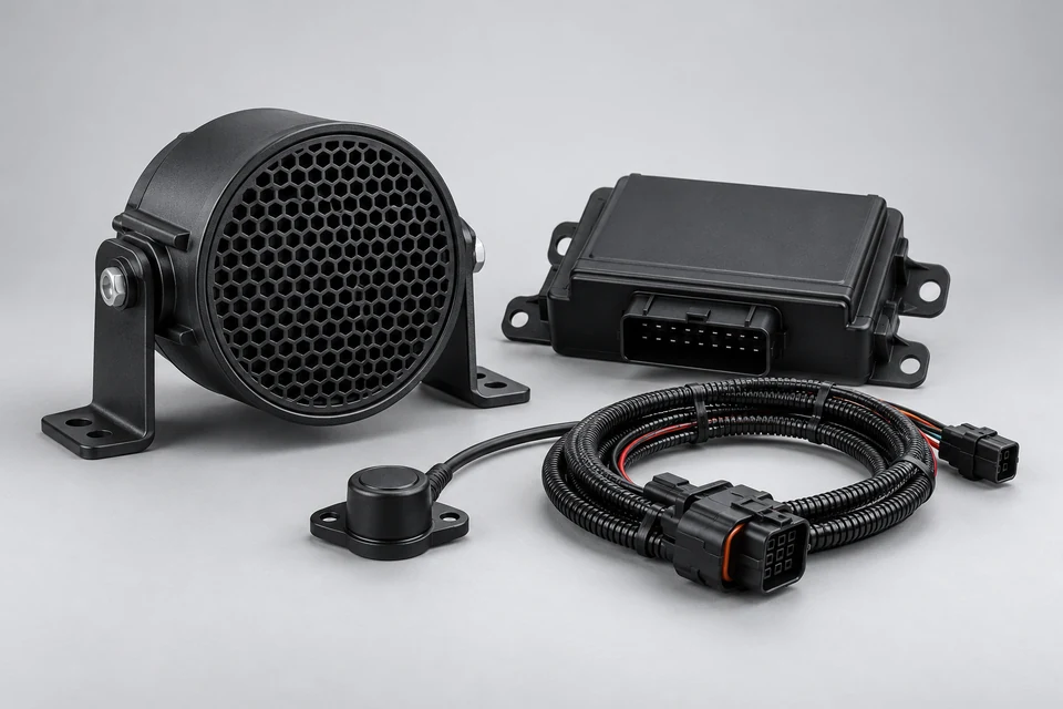 Representative product illustration: Acoustic Vehicle Warning System
