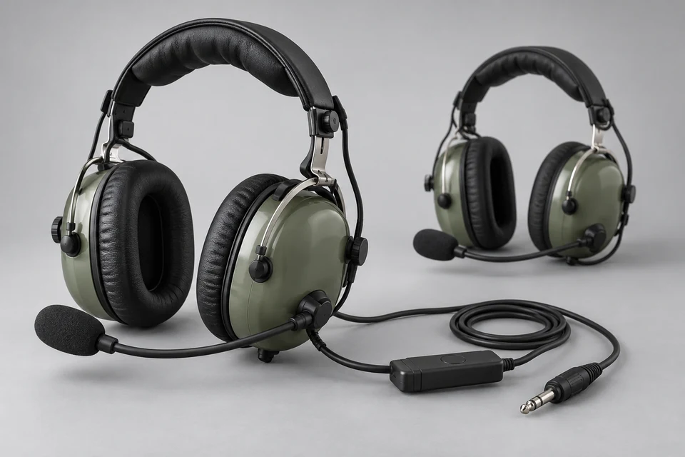 Representative product illustration: Active Noise Reduction Aviation Headset