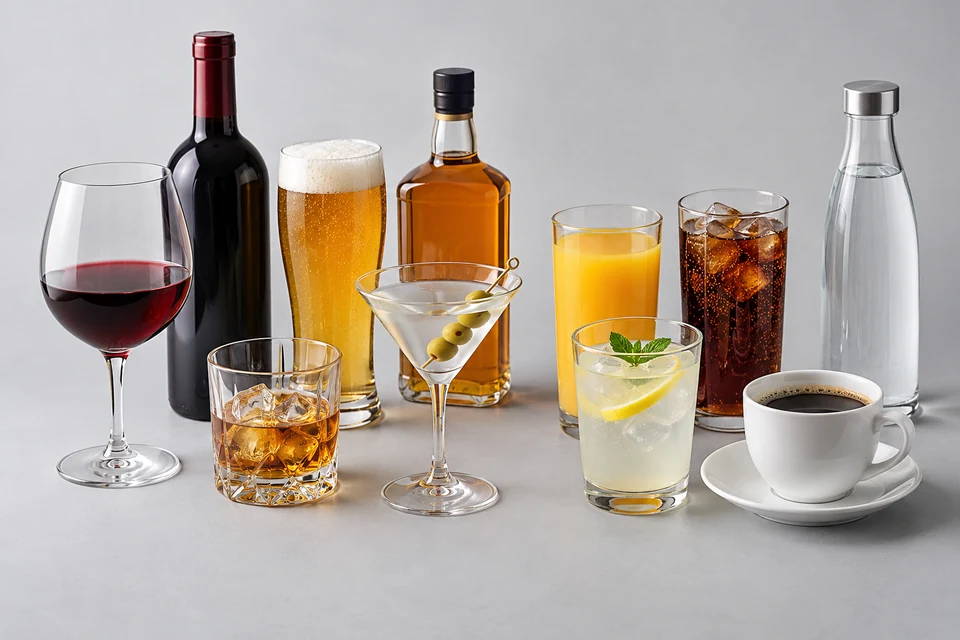 Representative product illustration: Alcoholic and Non-Alcoholic Beverages