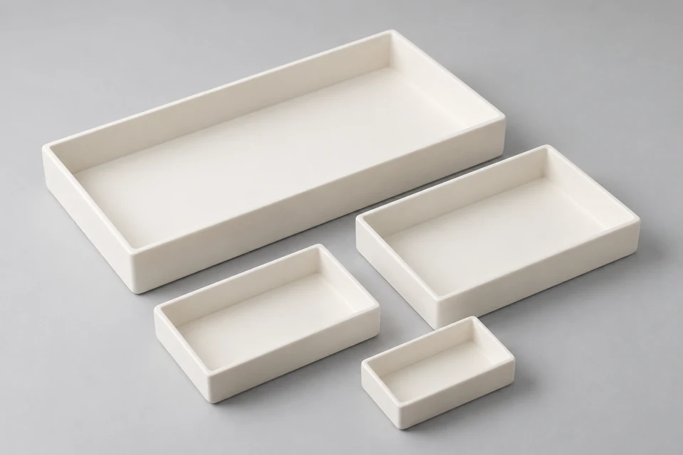 Representative product illustration: Alumina Rectangular Trays