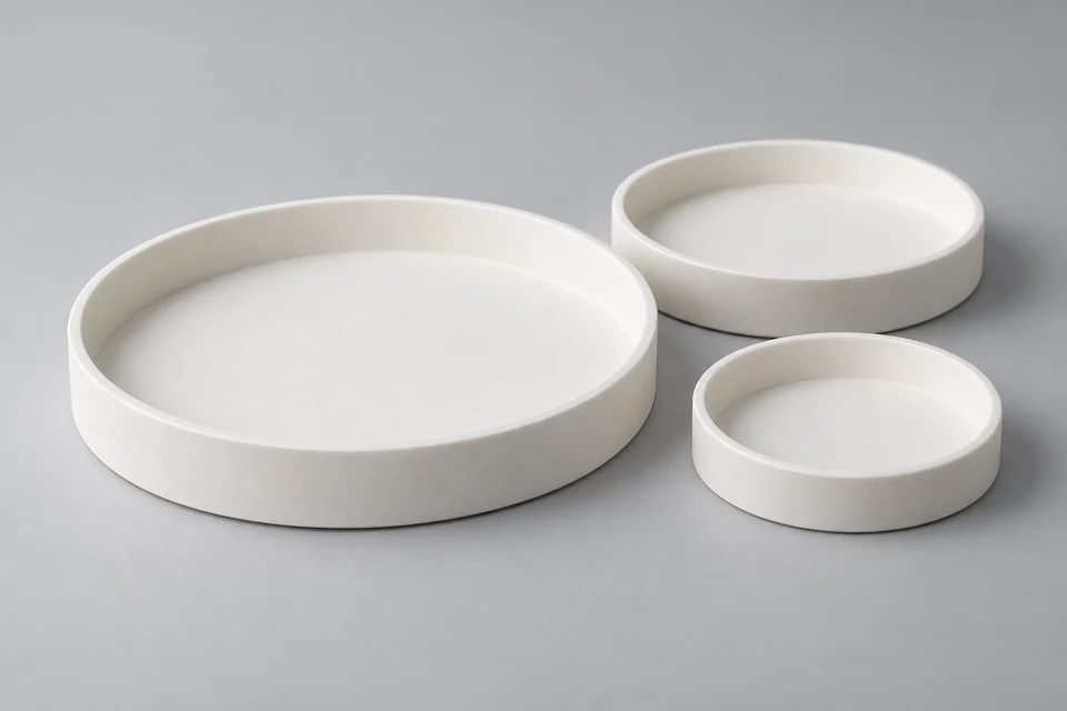 Representative product illustration: Alumina Round Trays