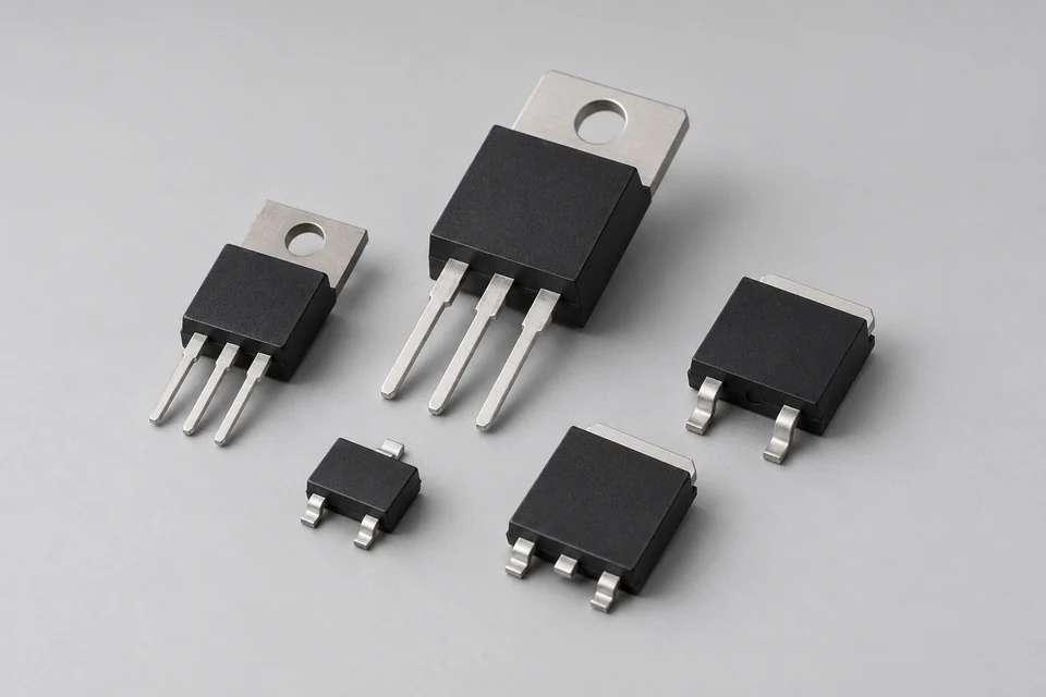 Representative product illustration: Automotive N-Channel MOSFETs