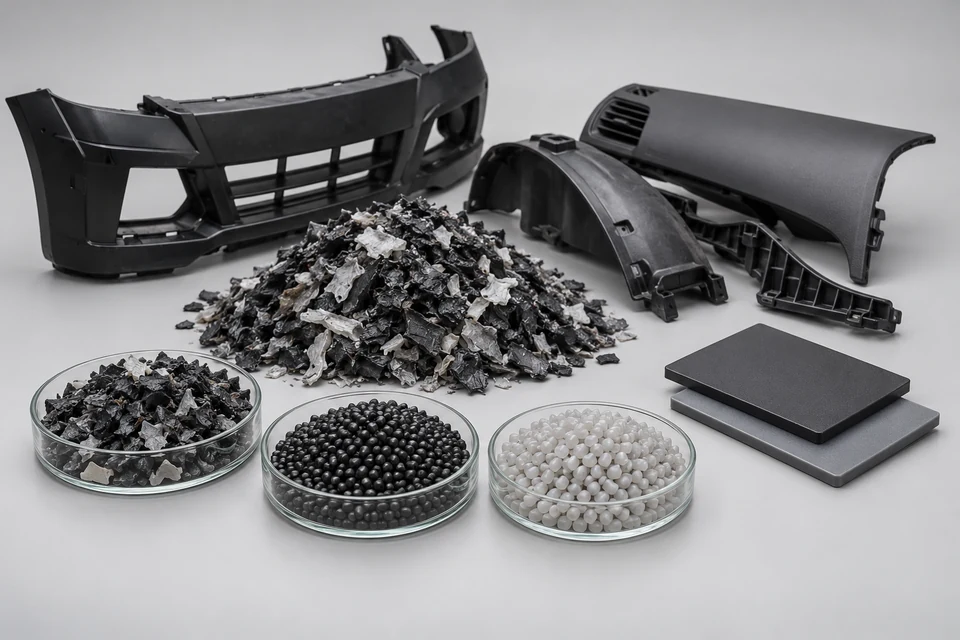 Representative product illustration: Automotive Plastics Recycling