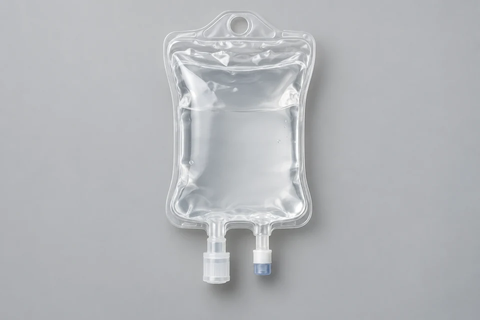 Representative product illustration: 0.9% Sodium Chloride Small Volume Bag
