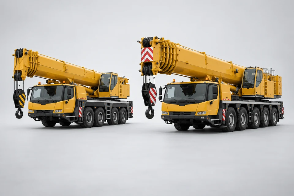 Representative product illustration: 100 Ton and 200 Ton Mobile Cranes