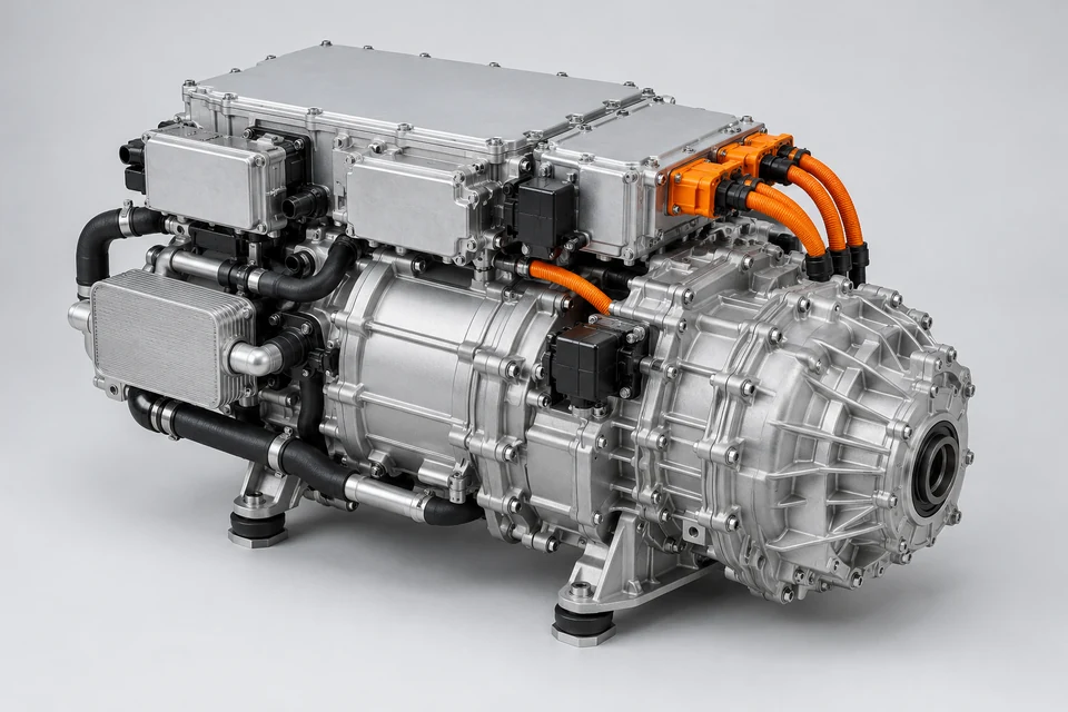 Representative product illustration: 12-in-1 Electric Drive System