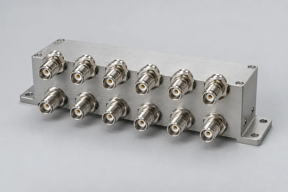Representative product illustration: 12-port Coaxial Connector