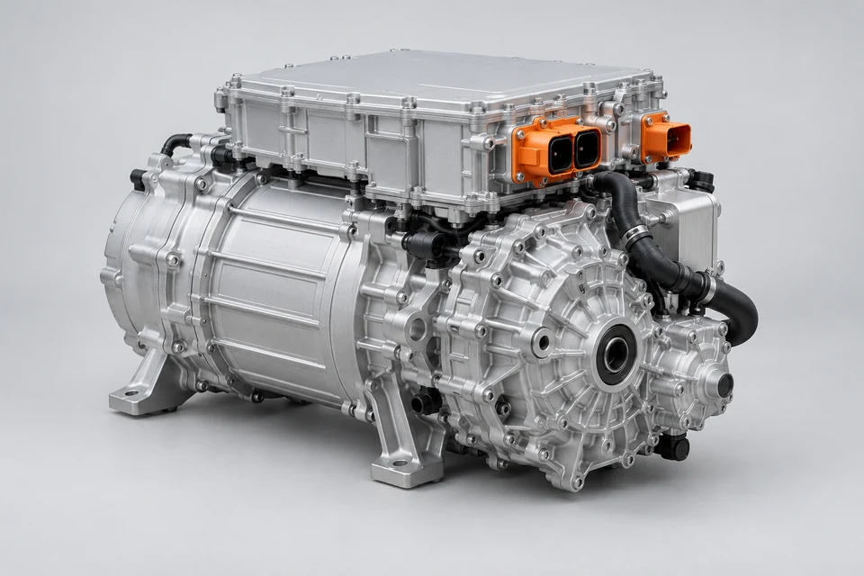 Representative product illustration: 120kW All-In-One Electric Drive System