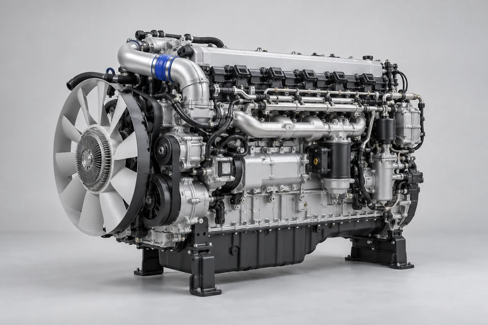 Representative product illustration: 13L Hydrogen Internal Combustion Engine