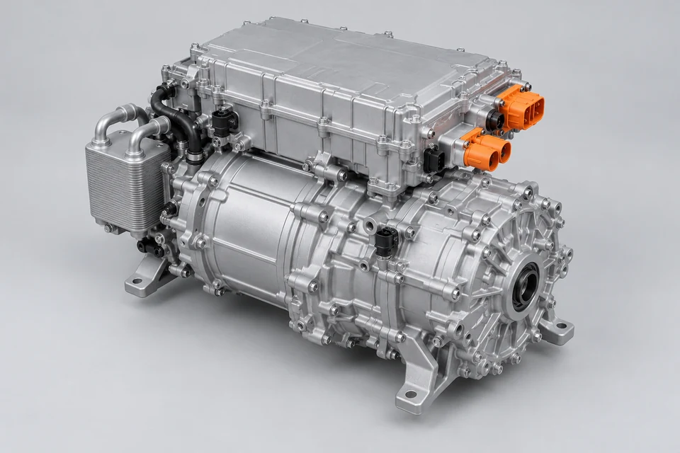 Representative product illustration: 165kW Three-In-One Electric Drive System