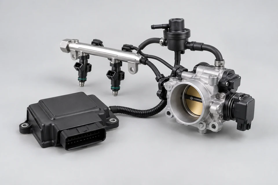 Representative product illustration: 2 Wheeler Fuel Injection System