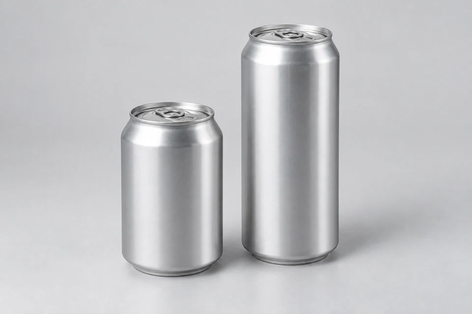 Representative product illustration: 2-Piece Aluminum Cans for Food and Beverage