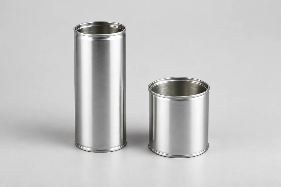 Representative product illustration: 2-Piece Drawn and Ironed (D-I) Steel Cans