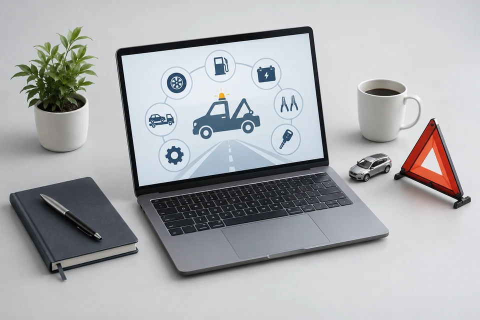 Representative product illustration: 24 Hour Emergency Roadside Assistance