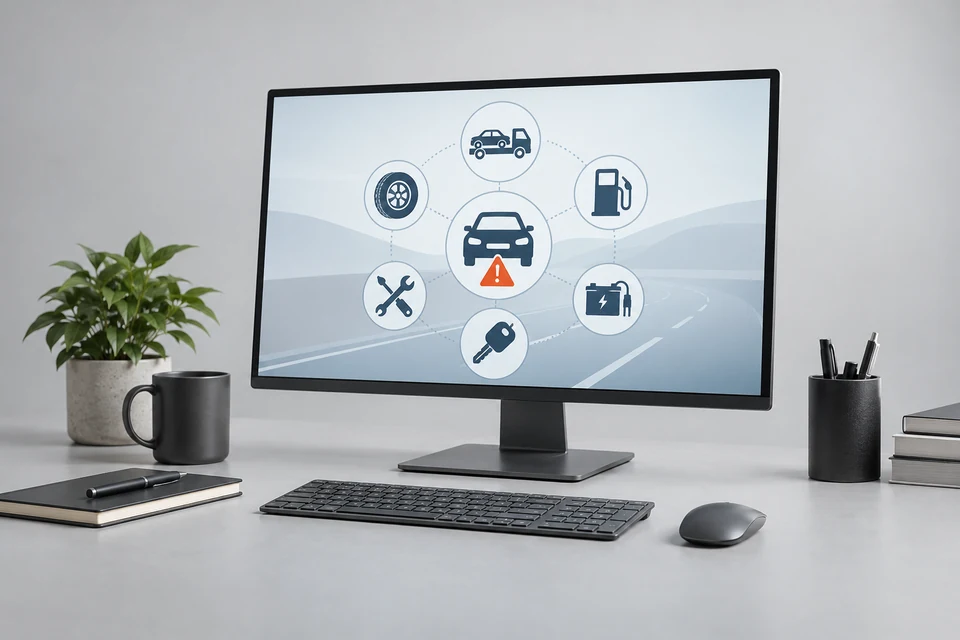 Representative product illustration: 24-7 Roadside Assistance Service