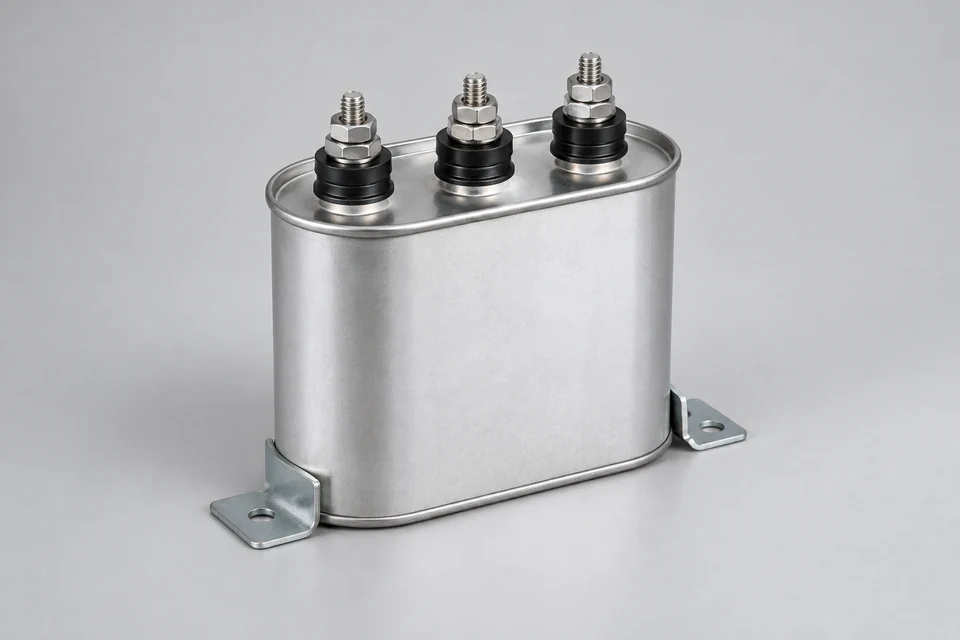 Representative product illustration: 3 Terminal Feeder Capacitor