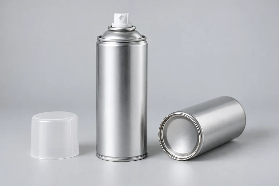 Representative product illustration: 3-Piece Metal Aerosol Cans