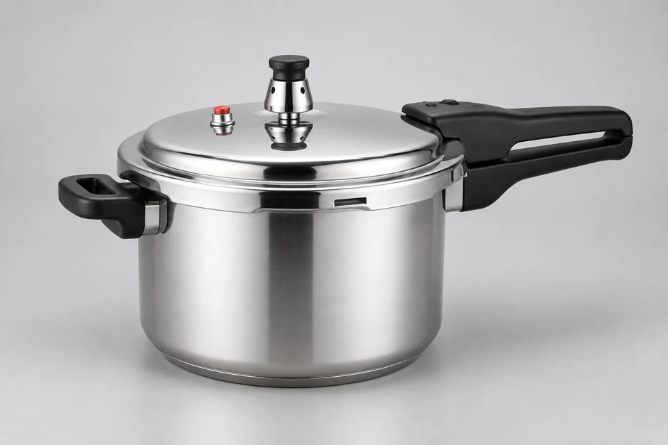 Representative product illustration: 304 Stainless Steel Open Flame Pressure Cooker