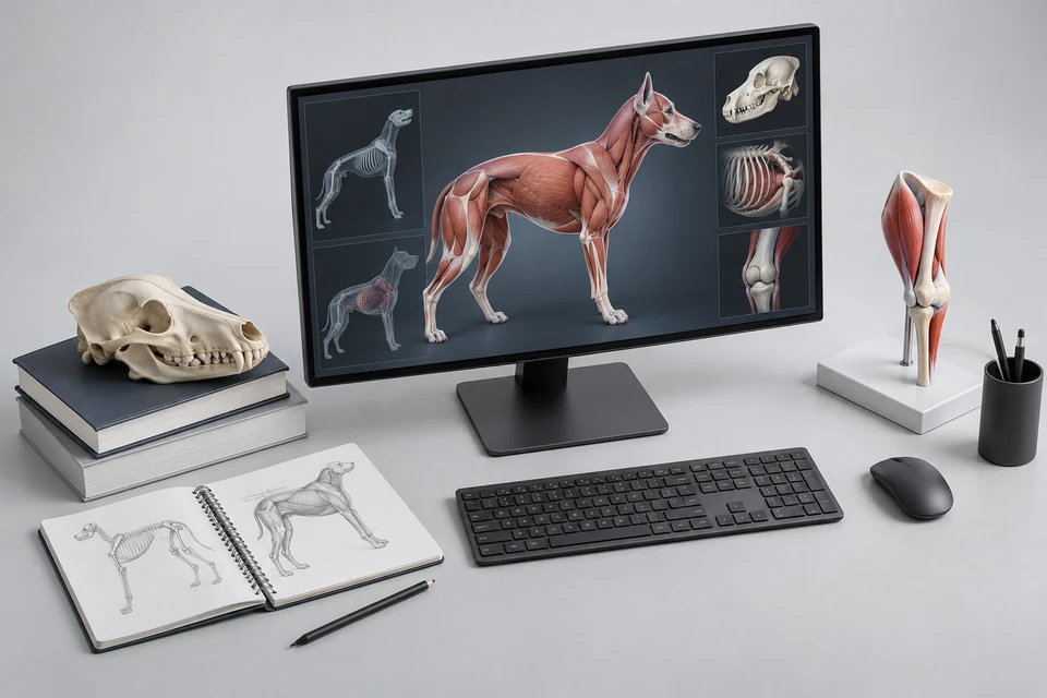 Representative product illustration: 3D Animal Anatomy Teaching Software