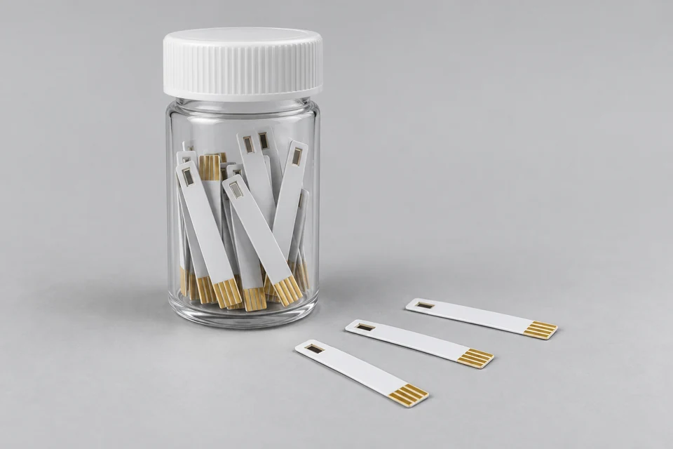Representative Blood Glucose Test Strips configuration
