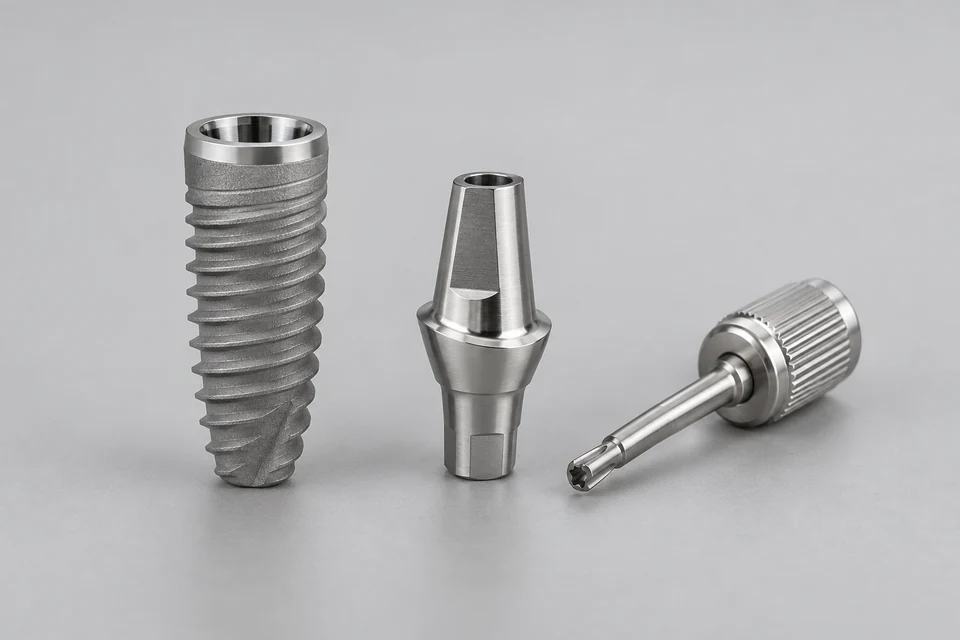 Representative Titanium Dental Implants configuration