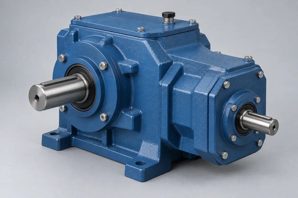 Representative Orthogonal Axis Industrial Gearbox configuration