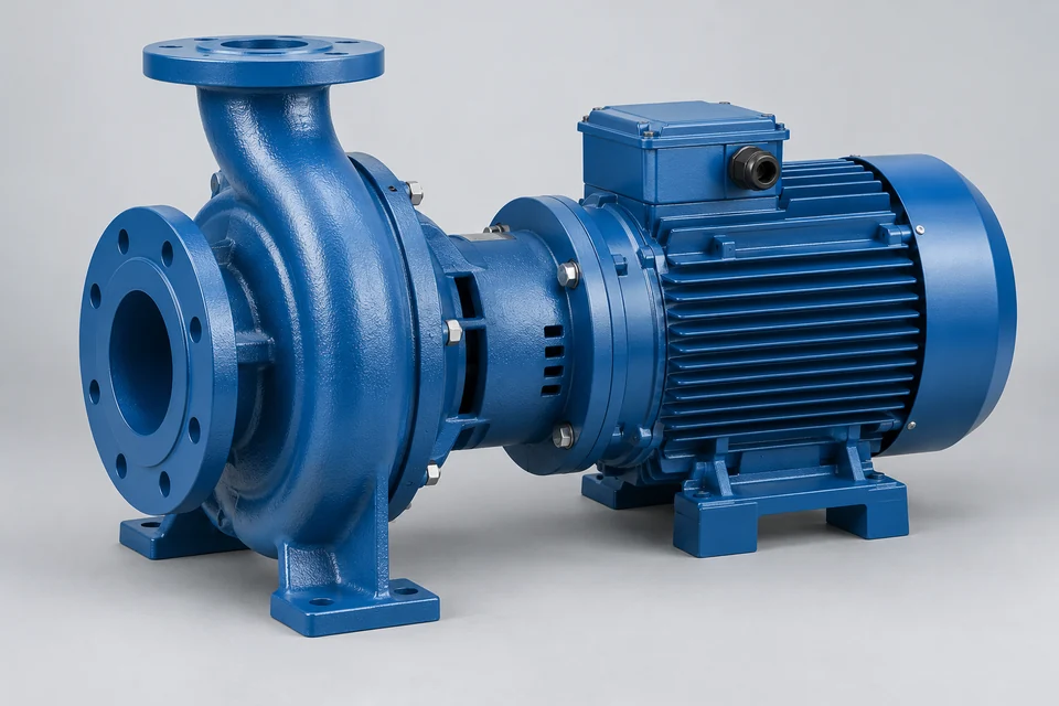 Representative Industrial Single Impeller Centrifugal Pump configuration