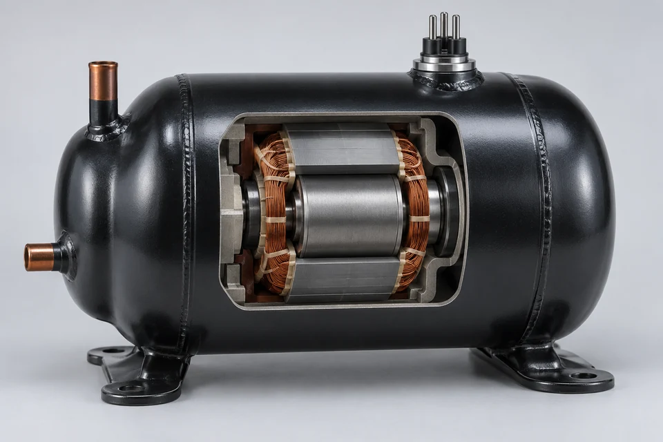Representative Hermetic Motors configuration