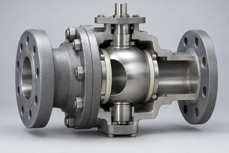 Representative Trunnion Mounted Ball Valve configuration