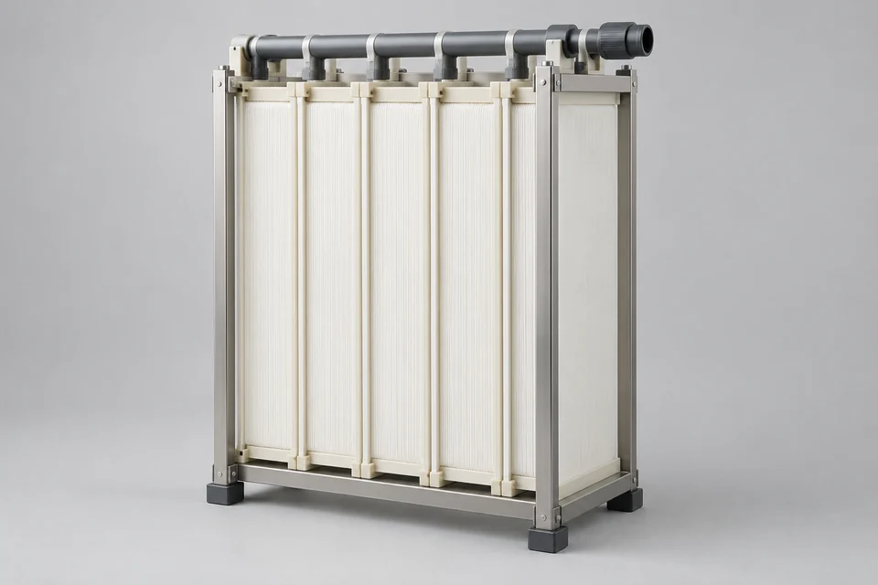 Representative Flat Sheet Submerged Ultrafiltration Membranes configuration
