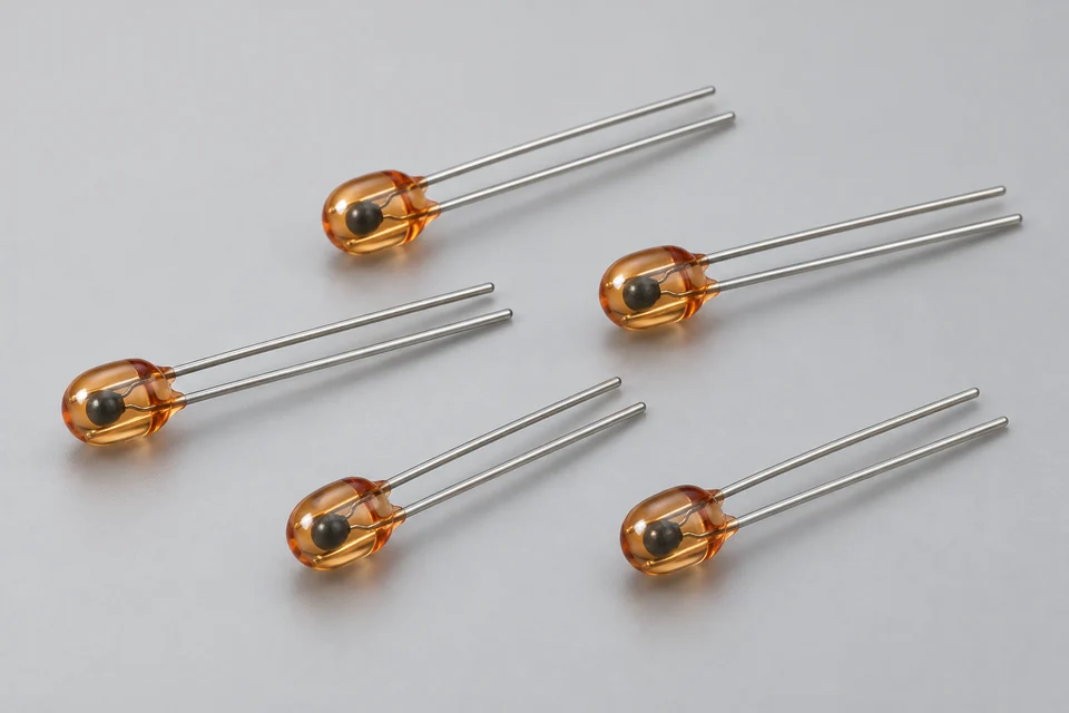 Representative Glass Encapsulated NTC Temperature Sensor configuration