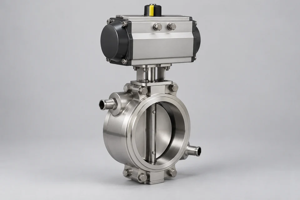 Representative Pneumatic Insulation Butterfly Valve configuration