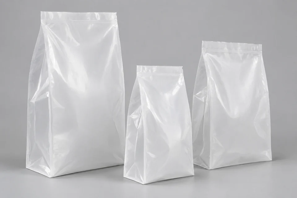 Representative Gusseted Polyethylene Bags configuration