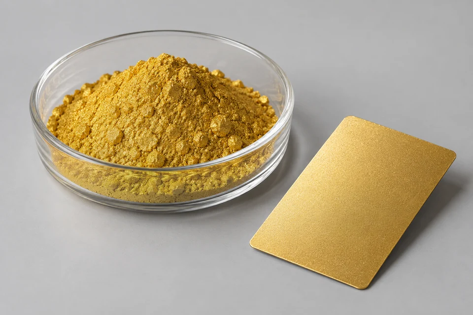 Representative Solar Gold Pearlescent Pigments configuration