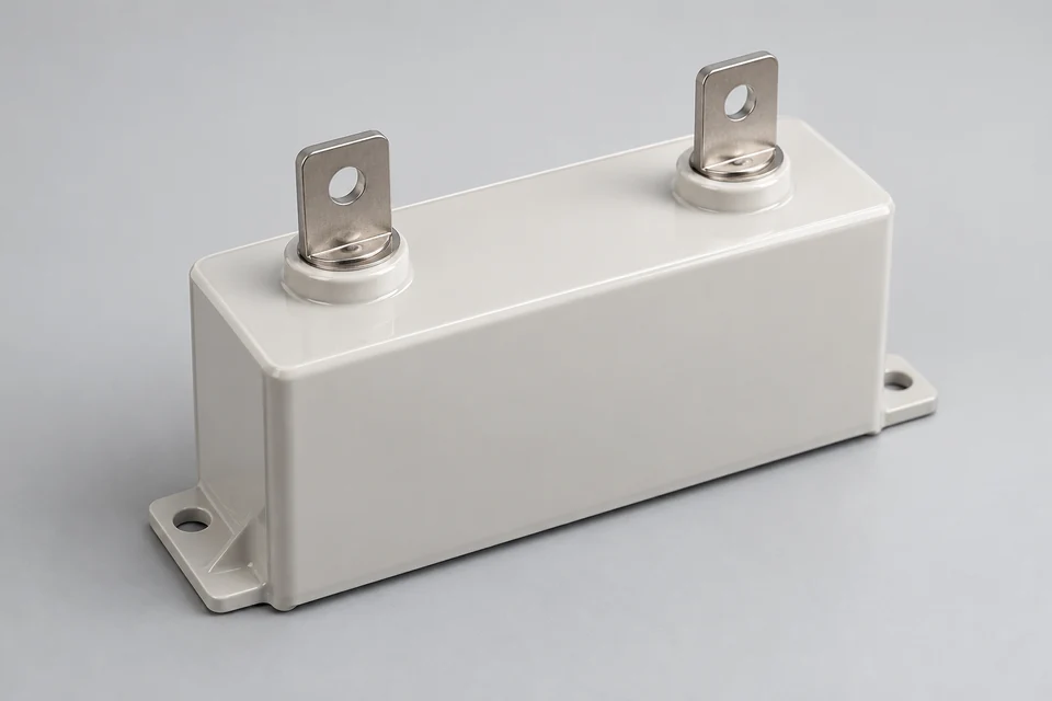 Representative Defibrillator Film Capacitor configuration