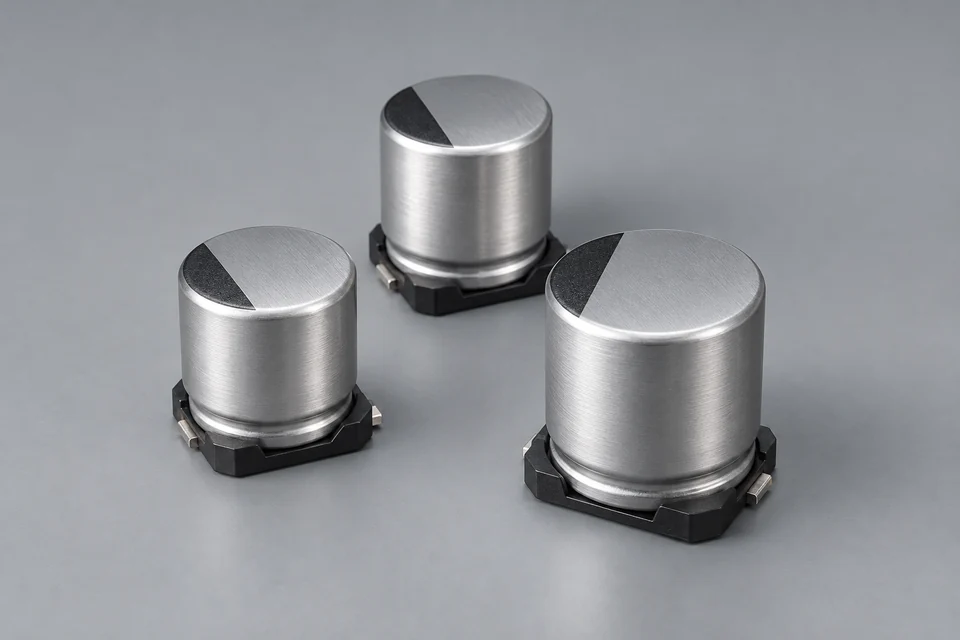 Representative Conductive Polymer Hybrid Aluminum Electrolytic Capacitor configuration