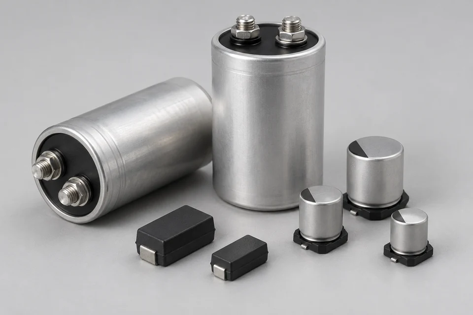 Representative Conductive Polymer Solid Electrolytic Capacitors configuration