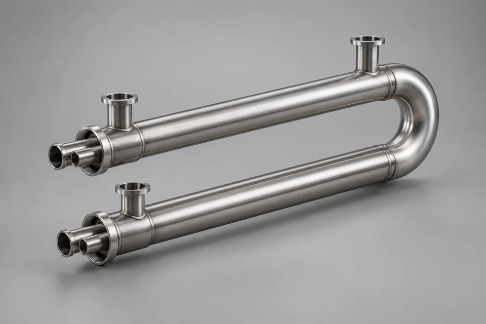 Representative Double Tube Internal Heat Exchanger configuration