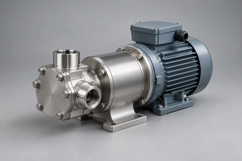 Representative Magnetic Drive Internal Gear Pump configuration