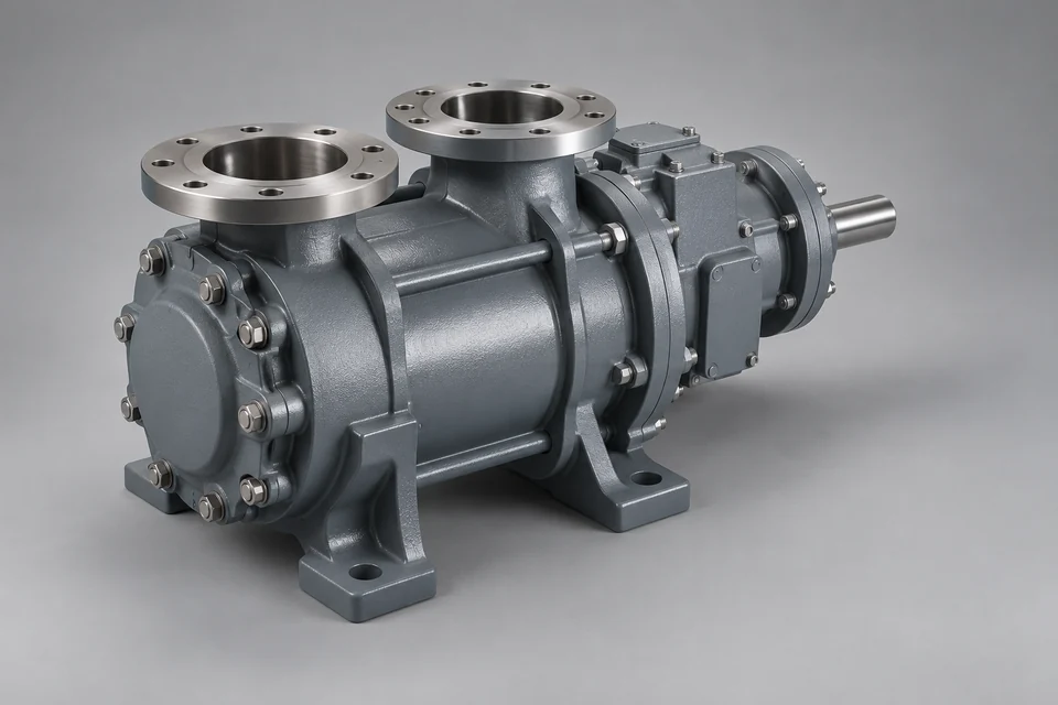 Representative Multiphase Twin-Screw Pump configuration