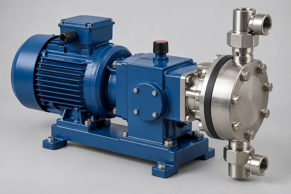 Representative Piston Type Diaphragm Pump configuration