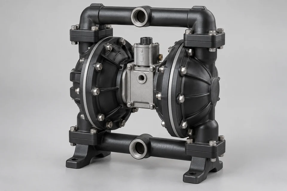 Representative Pneumatic Bidirectional Diaphragm Pump configuration