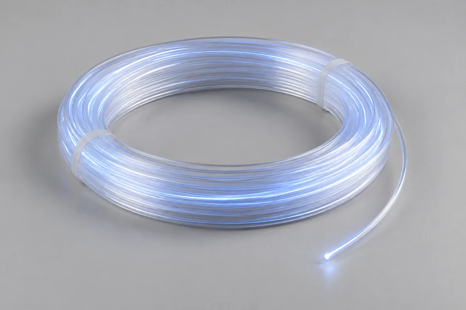 Representative Flexible Optical Fiber for Car Ambient Lighting configuration