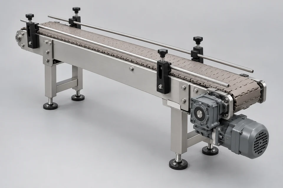 Representative Desktop Chain Conveyors configuration