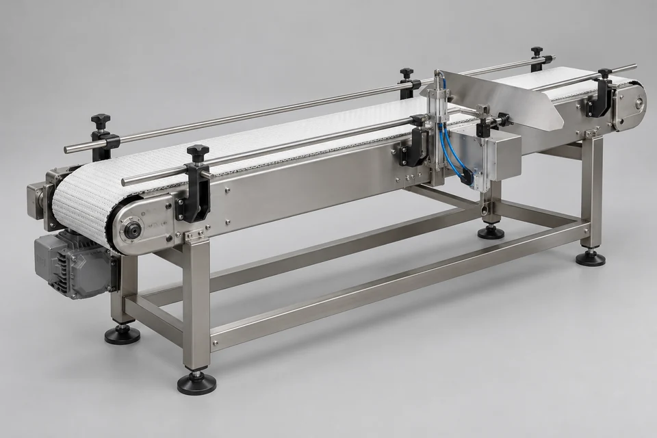 Representative Rejection System Conveyor configuration
