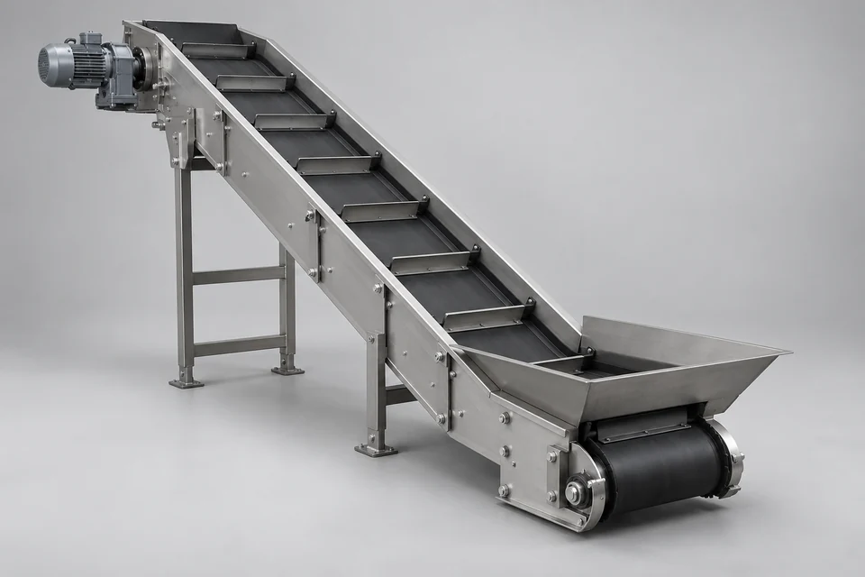 Representative Scraper Belt Conveyors configuration